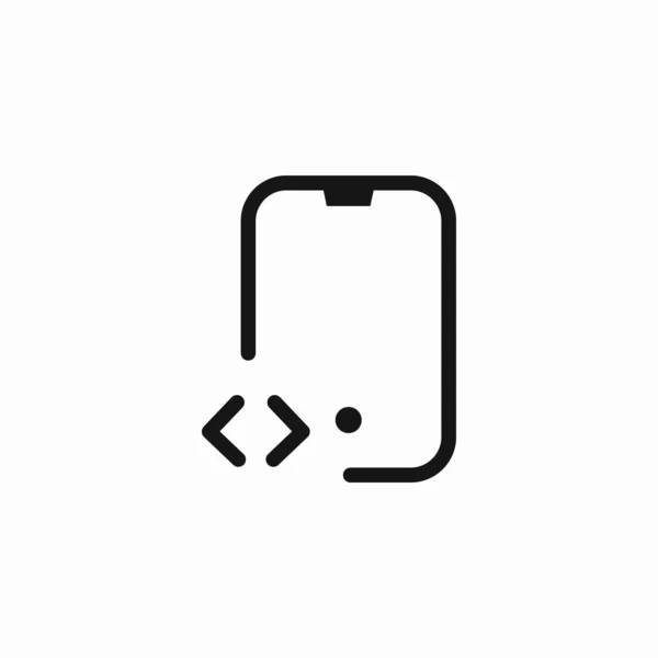 mobil kod telefon simgesi işaret vektörü