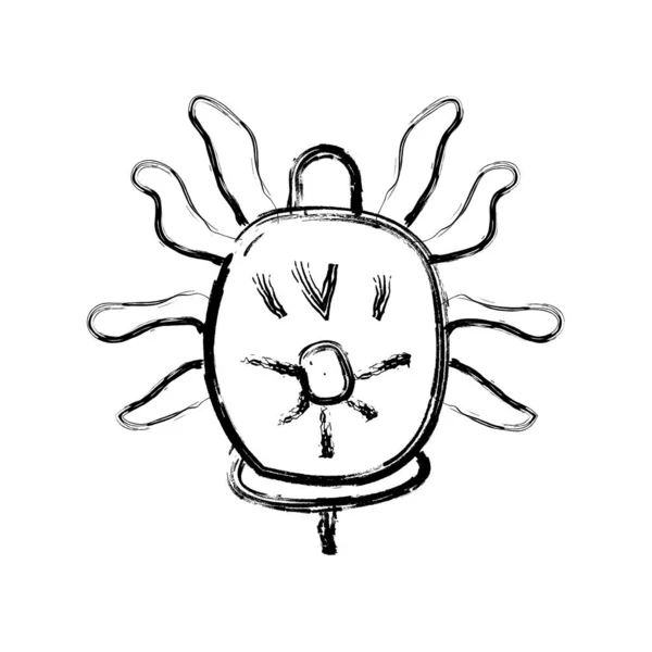 vektör, beyaz arkaplanda eski karikatür saat