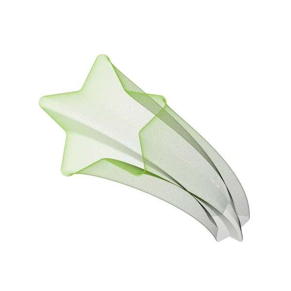 yıldız şekilli kurdele izole