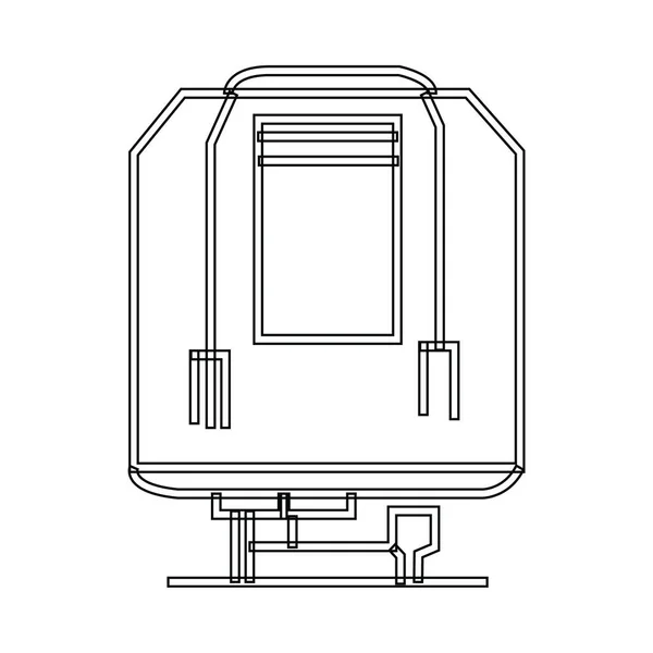 Modern ve ön görünümün vektör çizimi. ekran ve görünüm vektör illüstrasyonunun koleksiyonu.