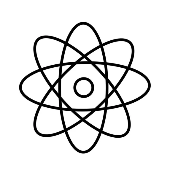atom simgesi vektör illüstrasyonu