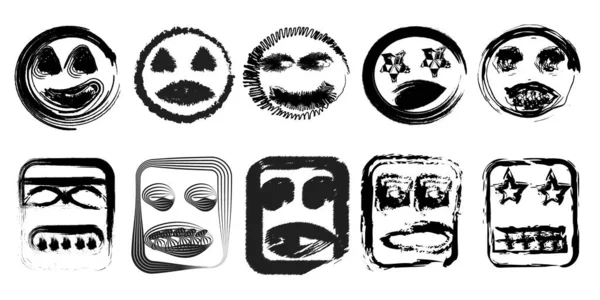 Cadılar Bayramı Icons set, basit tarzı