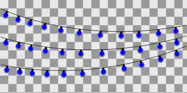Şeffaf bir arkaplanda noel çelengi. vektör illüstrasyonu