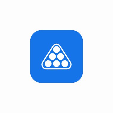 Bilardo oyunu simgesi işaret vektörü