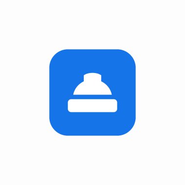 sert kask simgesi işareti vektörü