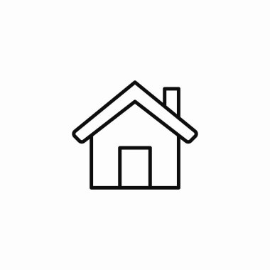 Baca evi simgesi işaret vektörü