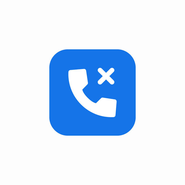 вектор значка отклонения вызова