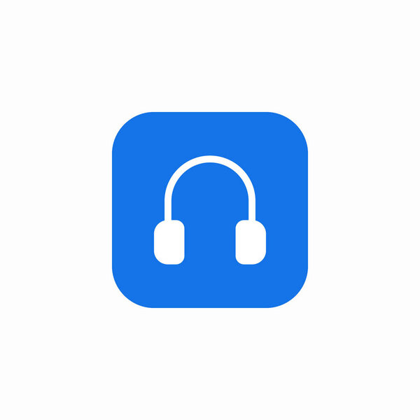 вектор значка беспроводной гарнитуры