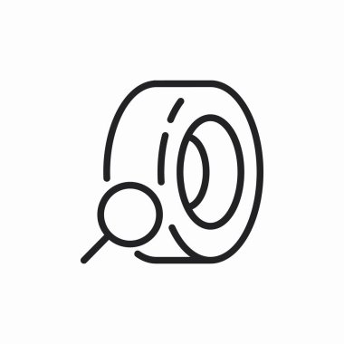 lastik arama simgesi işareti vektörü