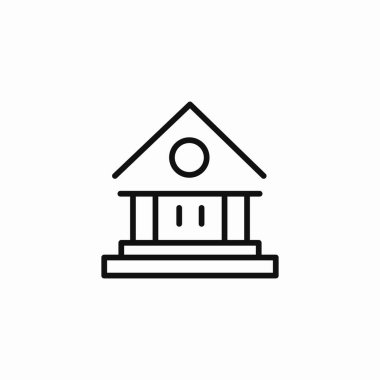 Simge işareti vektör yapı banka