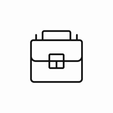 ofis evrak çantası simgesi imza vektörü