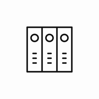 halka klasörü depolama simgesi işaret vektörü