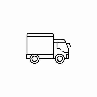 kamyon servis simgesi vektörü