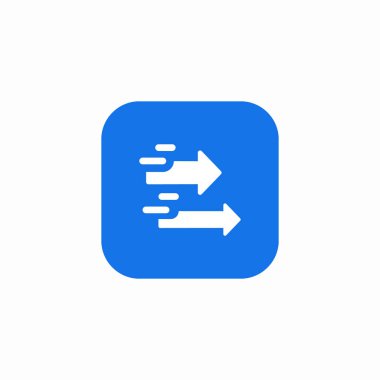 hızlı hız simgesi işareti vektörü