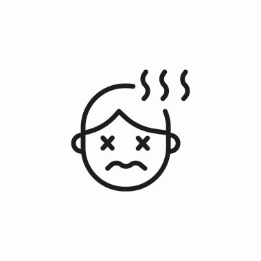 yüksek ateş simgesi işaret vektörü