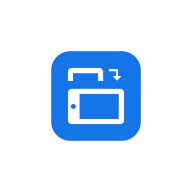 mobil dikey kip simge işareti vektörü