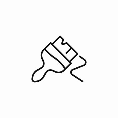 boya fırçası simgesi işareti vektörü