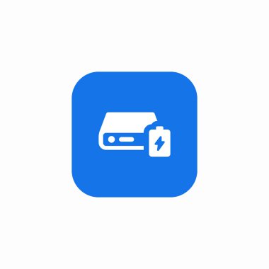 aygıt enerji simgesi işareti vektörü