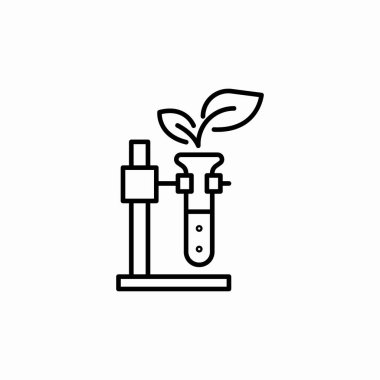 bitki tübü simge işareti vektörü