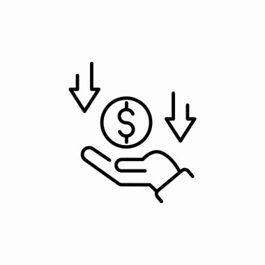 finansman simge işaret vektörünü alır