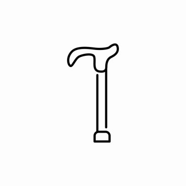 yürüyen çubuk simgesi işaret vektörü