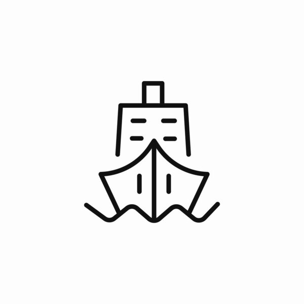 ship sail icon sign vector
