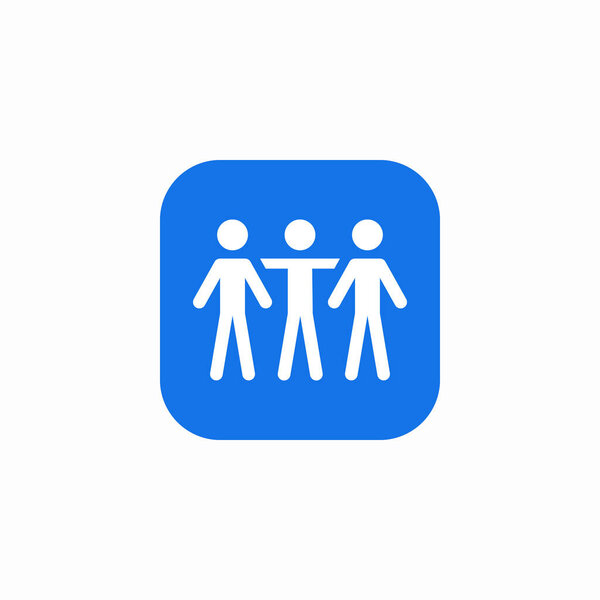 team inclusion icon sign vector