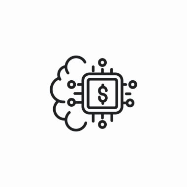 Yapay Zeka simgesi işaret vektörünü finanse eder