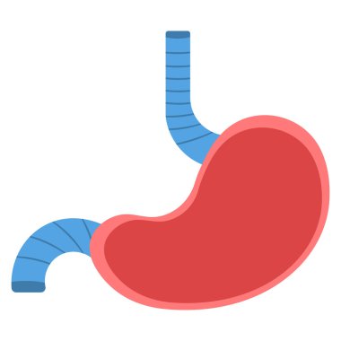 Sindirim sistemi simgesi, çizgi film biçimi