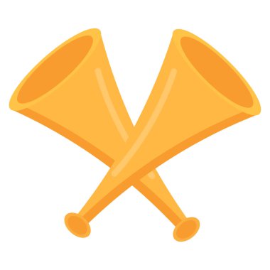 Trompet. Web simgesi basit tasarım