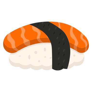 japanese sushi vector illustration isolated on white background