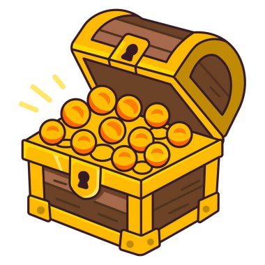 Altın sandık ve karikatür.