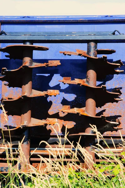 Gübre dağıtıcısına yakın çekim