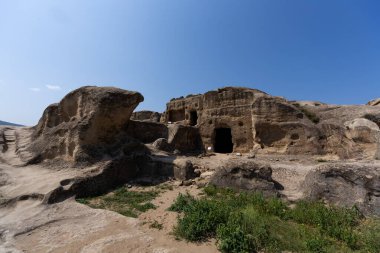 Georgia 'daki antik mağara şehri Uplistsikhe' nin mağaraları