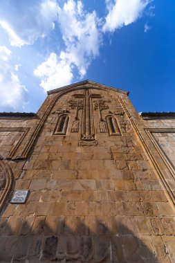 Georgia, Dusheti 'deki Aragvi Nehri' ndeki Ortaçağ Ananuri Taş Kalesi kompleksi