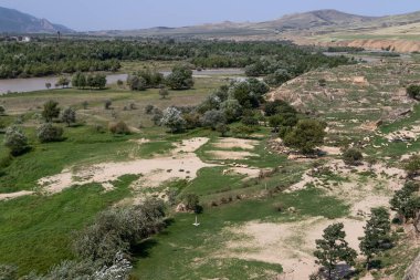 Gürcistan, Uplistsikhe antik taş yontulmuş kentinin manzarası