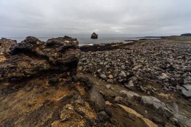 Valahnukamol Volkanik Sahili, Reykjanes Yarımadası, İzlanda