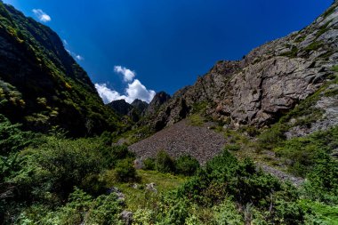 Görkemli Gürcü Dağları Manzarası