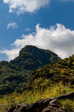 Gürcistan Kafkaslarındaki Manzaralı Dağ Vadisi