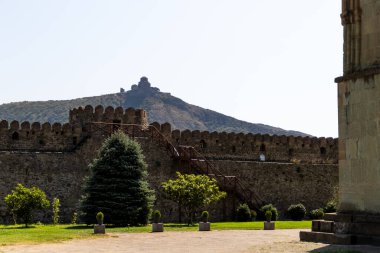 Mtskheta, Georgia 'daki Hilltop' taki Jvari Manastırı.