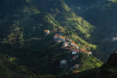 Madeira Dağları 'ndaki Terrace Hillside Köyü
