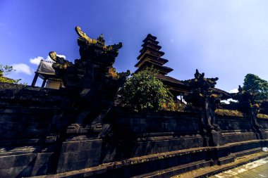 Pura Besakih Tapınak Kompleksi Açık Bali Gökyüzüne Karşı