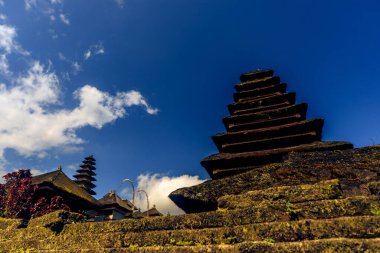 Pura Besakih Tapınak Kompleksi Açık Bali Gökyüzüne Karşı