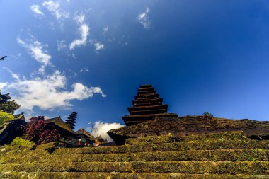 Pura Besakih Tapınak Kompleksi Açık Bali Gökyüzüne Karşı