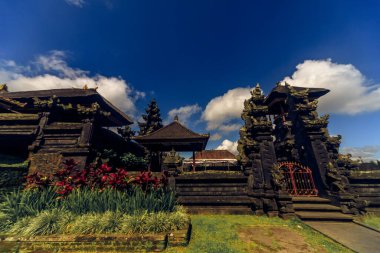 Pura Besakih Tapınak Kompleksi Açık Bali Gökyüzüne Karşı