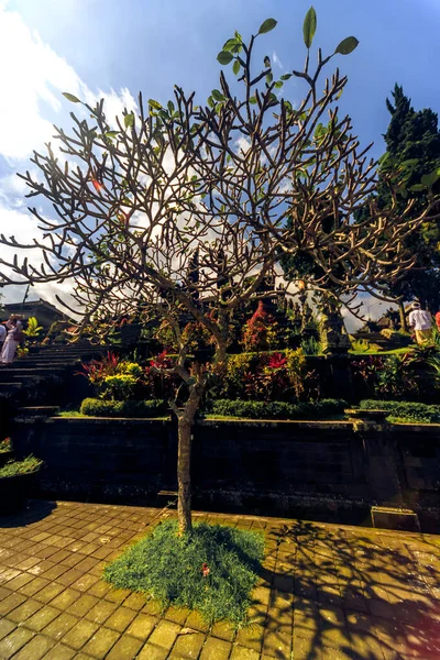 Pura Besakih Tapınak Kompleksi Açık Bali Gökyüzüne Karşı