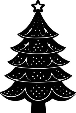 Zarif Şekilde Dijital Sanatsal Çalışmalar İçin Büyüleyici Çam Ağacı Simgesi