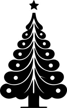 Bayramlık Estetik Posterli Klasik Kışlık Ağaç Taslağı