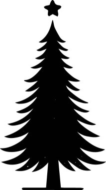 Bayramlık Estetik Posterli Klasik Kışlık Ağaç Taslağı