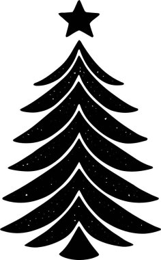 Bayramlık Estetik Posterli Klasik Kışlık Ağaç Taslağı